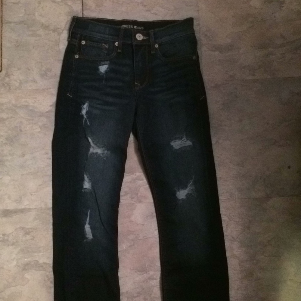 Express Ripped Skinny Jeans